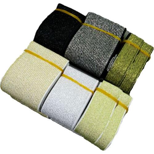 Quality elastic band / gold and silver wide elastic band / wide belt decoration with 2-6cm accessories