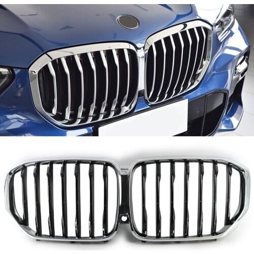 Quality G05 Front Kidney Grill Racing Grills For BMW X5 G05 G06 2018+ Glossy Black Racing Mesh Grills Car Accessories