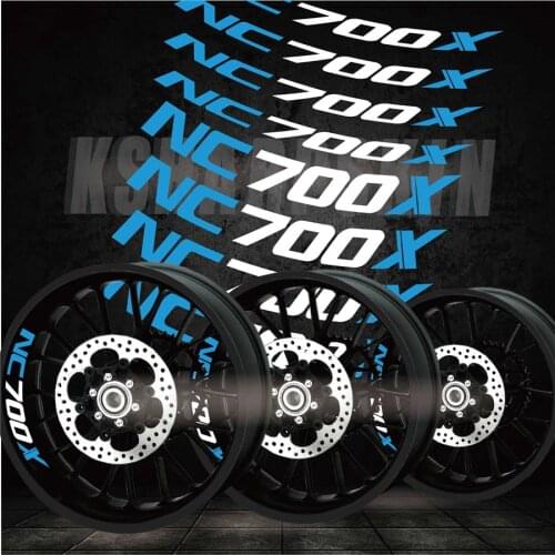 Best selling modified motorcycle personality creative wheel accessories reflective interior side decals for HONDA NC700X