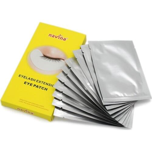 NAVINA 10pairs/box Eyelash Under Eye Pads Lint Free Eye Gel patches for Eyelash Extension Paper Patches Grafting