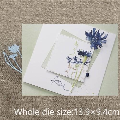 New Design Craft Metal Cutting Die cut dies 3pcs flower branch decoration scrapbook Album Paper Card Craft Embossing die cuts