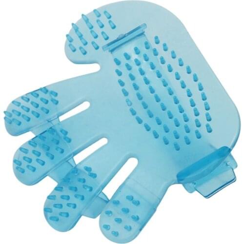 1 Pcs Pet Dog Cat Combs Cleaning Massage Bath Fingers Glove Dog Crystal Bath Brush Pet Grooming Tool Wash Head Massage Brush