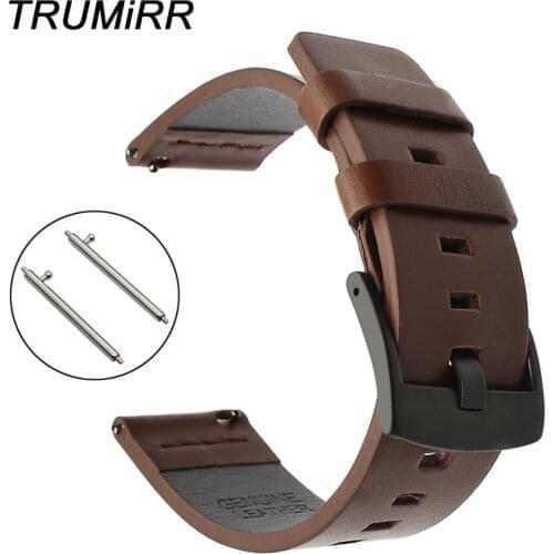 Italian Oily Leather Watchband Quick Release for Suunto 9/Ambit 3 Vertical/Spartan Sport HR Watch Band Steel Buckle Wrist Strap