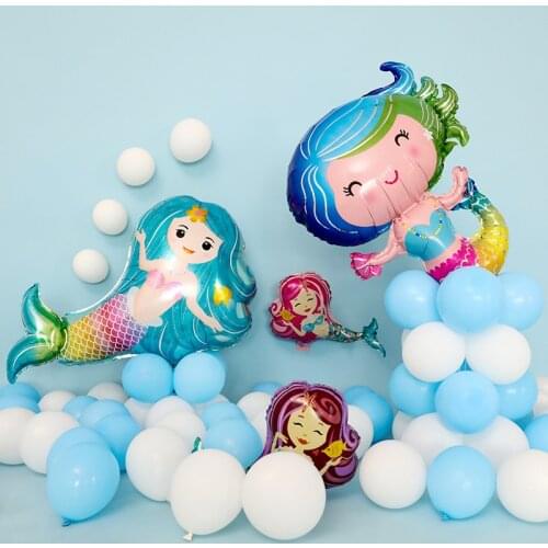 Mermaid Party Balloons girl Princess Kids Birthday Ocean Theme Party Decorations Baby Shower Decor Globos kids toy