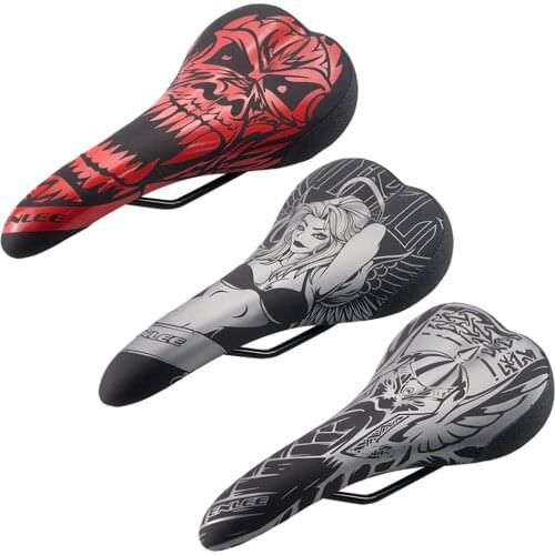 MTB Road Bike Seat Cushion Shock Absorption Cycling Bicycle Saddle Cycling Riding Equipment Sponge PU Leather Bicycle Saddle