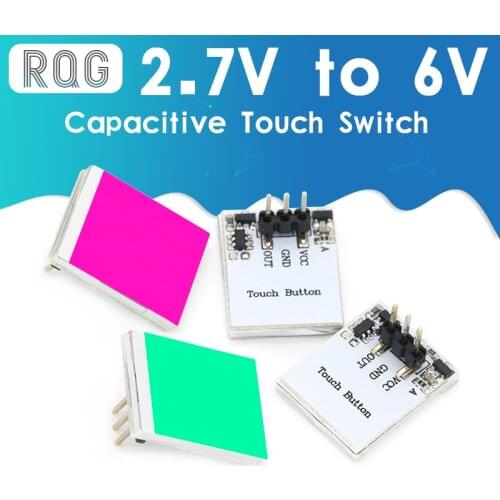 Blue Red Green color Capacitive touch switch button module 2.7V to 6V module anti-jamming is strong HTTM series