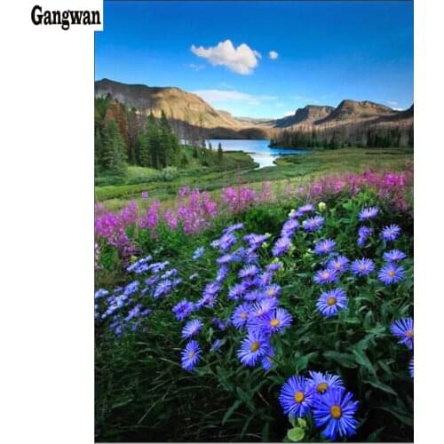 Rhinestone Mosaic Diamond Painting,daisy,Flower natural landscape Cross Stitch, Diamond Embroidery Sale Diamond kits Crystal Art