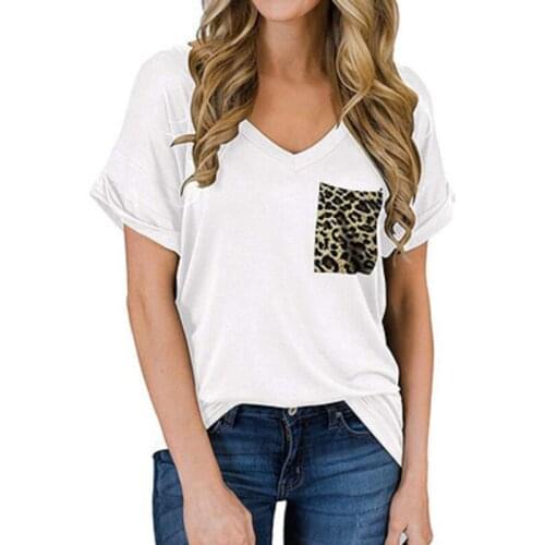 2021 Summer Womens Tops V-Neck Cotton Solidcolor Short Sleeve Casual Loose S-XXL Size Femmel T-Shirt