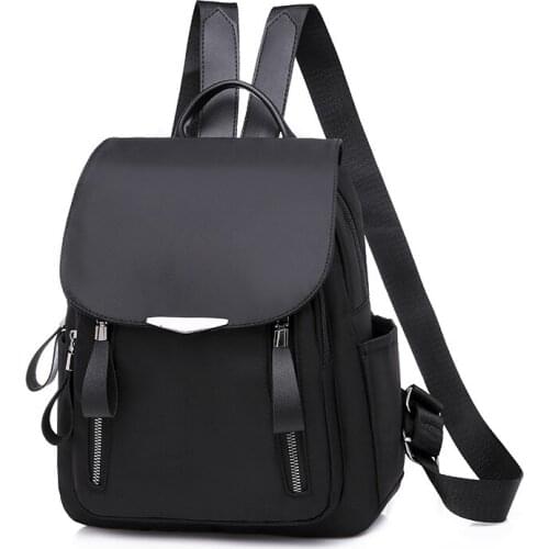 Large Capacity Ladies Backpack Breathable Black Girl With Shopping Bag Red Shoulder Hobos Waterproof Ladies Handbag