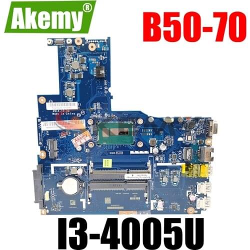 ZIWB2/ZIWB3/ZIWE1 LA-B092P for Lenovo IdeaPad B50-70 N50-70 notebook motherboard 5B20G40929 CPU i3 4005U DDR3 100% fully tested