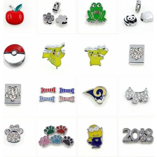 10pcs/lot Internal Dia 8mm Slide Charm Kangaroo Clown Hat DIY Accessories fit 8mm wide belt pet collar