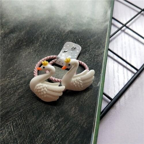 2PCS New Cute Elephant Bee Kids Elastic Hair Bands Children Cartoon Ropes Girls Accessories Baby Headdress Princess Headwear