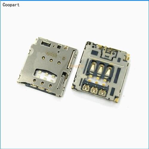 2pcs/lot Coopart New SIM card Socket reader Tray Holder Slot for SONY T3 M2 S50H M50W D5102 D5103 D5106 D2303 D2305 D2306