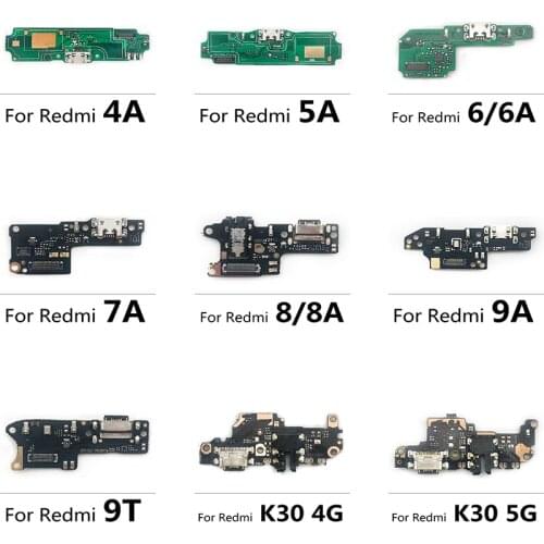 5PCS USB Charging Port Flex Cable Connector For Xiaomi Redmi 5 7 9 4A 4X 4 Pro 5A 5 Plus 6 7A 8 9A 9C 9T A2 Lite K30 4G K30 5G