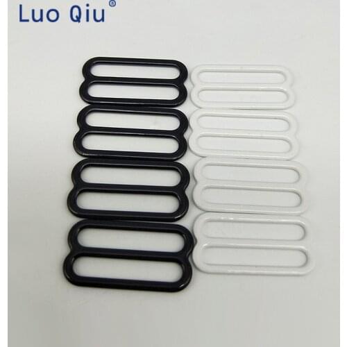 Bra adjustable buckles black 8 Bra underwear Metal&plastic buckle Brassiere clasp nylon coated metal 500 pcs/lot 20mm
