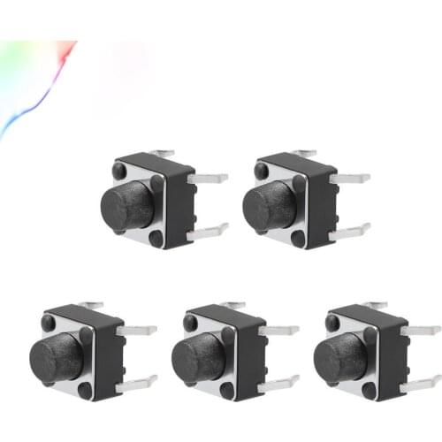 6x6x6mm Panel Micro PCB Momentary Tactile Tact Push Button Switch DIP 10PCS