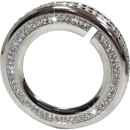 Aluminum Bling Crystal Style Headlight Switch Knob Button Trim for Ford F150 XLT 2016-2019, for Mustang 2015 2016