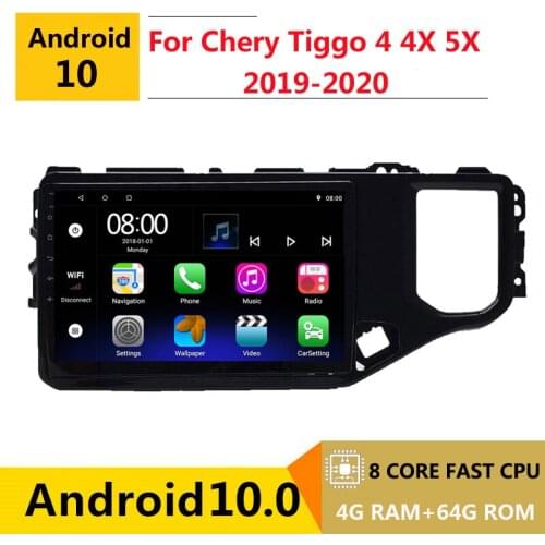 2 din 8 core android 10 car radio auto stereo for chery Tiggo 5 5X 4 4X 2019 2020 navigation GPS DVD Multimedia Player carpaly