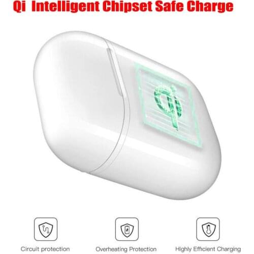 Qi Wireless Charging Earphone Case Box For AirPods Protective Cover Skin Accessories ForApple Airpods Charging Box