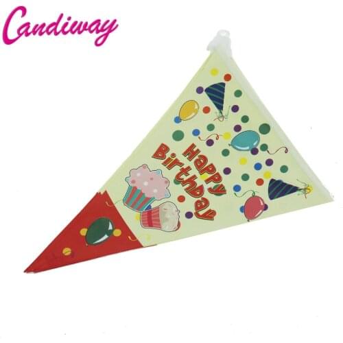 Birthday cartoon paper banner banner decorative childrens Holiday Decorative Items NA006