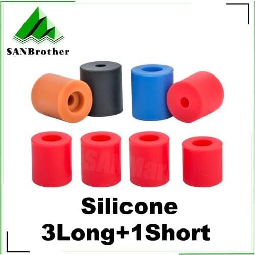 1set 3D Printer Parts High Temperature Silicone Solid Spacer Hot Bed Leveling Column 3pcs Long +1PC Short For CR10/CR10S Ender-3