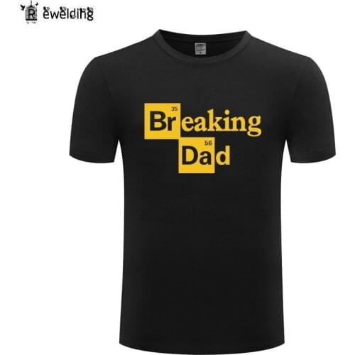 TV Breaking Bad Letter Men T Shirt Novlety Funny T Shirts Men Cotton Short Sleeve Male Tshirt Streetwear Gift for Fathers Days