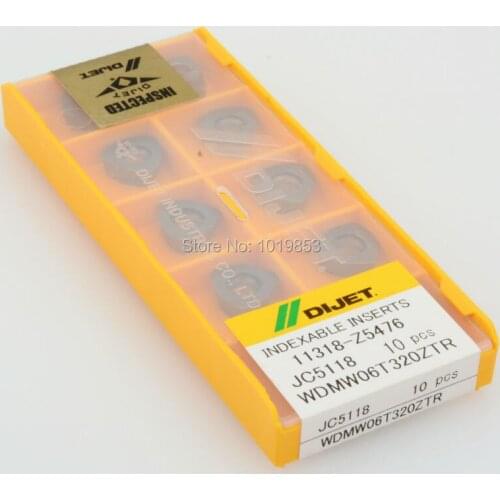 WDMW06T320 ZTR JC5118 carbide inserts for Indexable milling cutter
