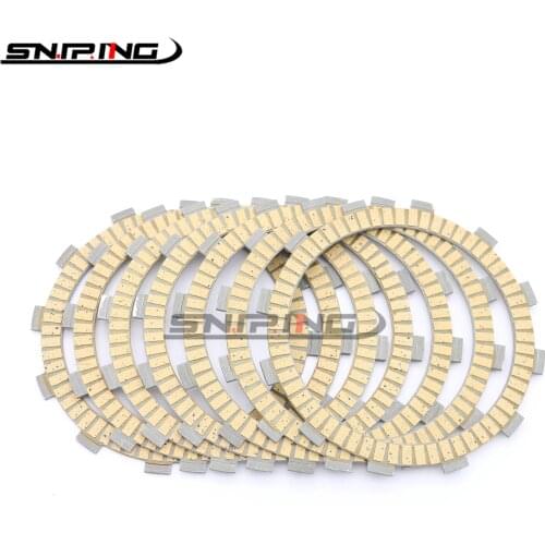 Motorcycle Clutch Friction Disc Plate Kit For KAWASAKI ZZR400 ZZR600 ZRX400 High Quality Paper Based Clutch Disc
