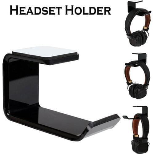 Hot Durable Headphone Holder Hanger Headset Earphone Wall/Desk Display Stand Bracket Hanger Headset Space-saving Headset Hook