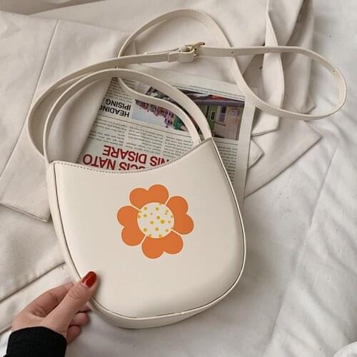 Cute Solid Color Small PU Leather Shoulder Bags For Women 2021 Summer Simple Handbags and Purses Female Travel Totes