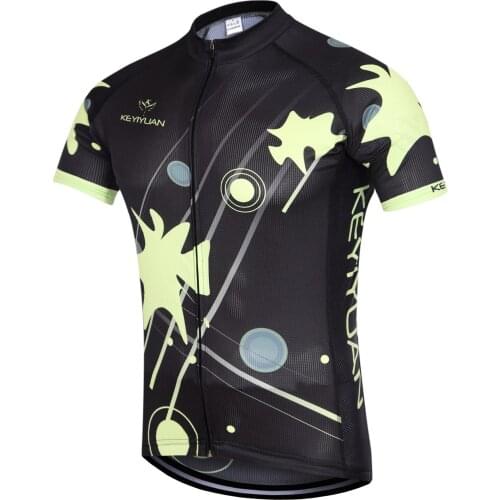KEYIYUAN Mens Summer Short Sleeve Road Bike Jersey Bicycle Shirts MTB Clothing Maillot Ciclismo Sudaderas Hombre