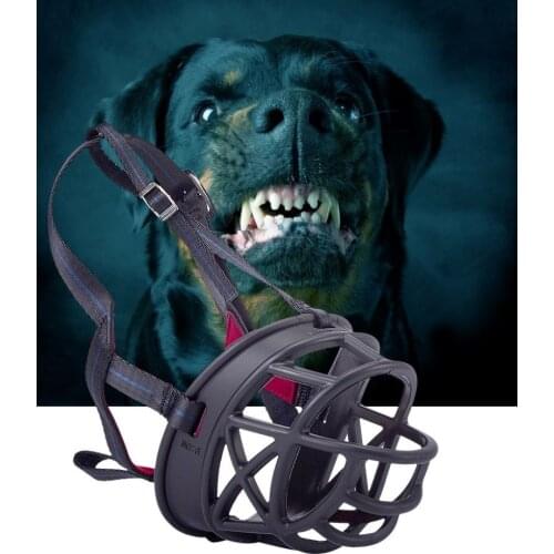 Pet Dog Adjustable Muzzle Mask Anti Bite Barking Silicone Mesh Mouth Halter Strong Dogs Muzzle Basket Pet Training Accessories