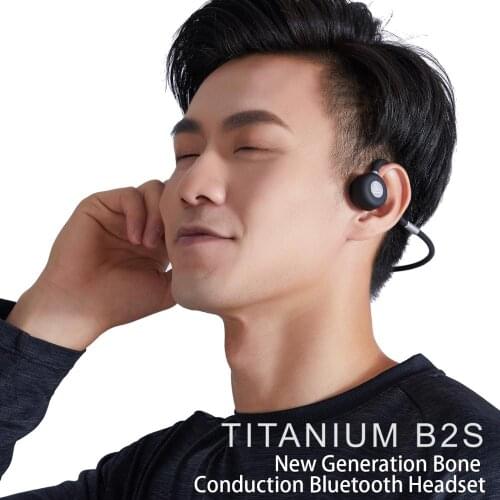 HUHD B2S headphones Bluetooth 5.0 Bone Conduction Headsets Wireless Sports earphones Handsfree Headsets Support Wireless Sports