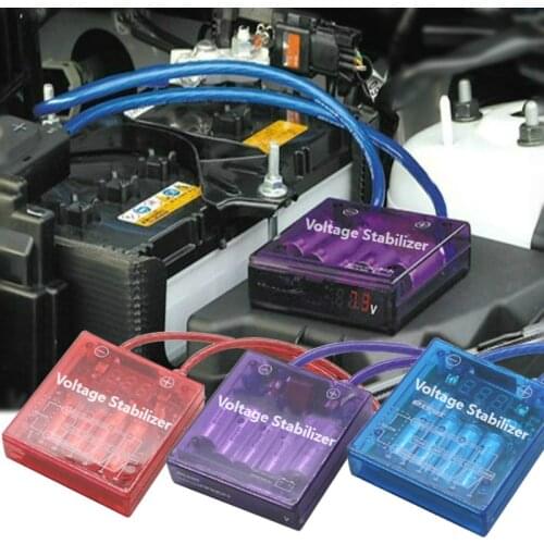 New Universal Car Voltage Stabilizer Car Fuel Saver Voltage Stabilizer Regulator Volt-Stabilizer with Earth Ground Cable