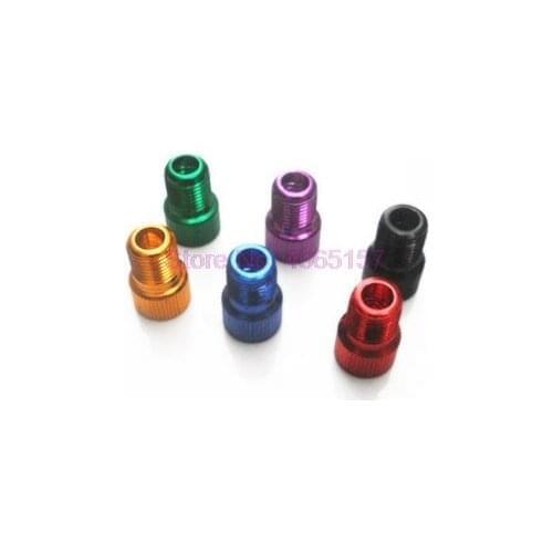 By DHL 1000Set 5pcs/set Bike Tire Gas Valve Adaptor Tube Pump Bicycle Valve Adapter Air Pump Converter Road Repair Tools