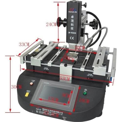 ZhuoMao ZM-R5860 Three Temperature Zones Hot air BGA Rework Station BGA reballing repairing system