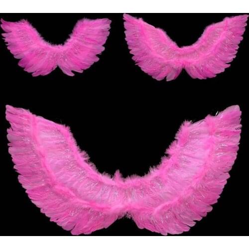 Adult 13 Color Outfit Wing Dress Up Fashion Girls Feather Fairy Pretty Angel Wings Hen Night Costume birthday