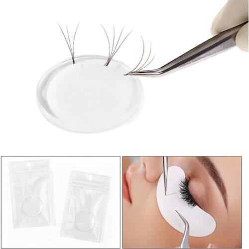 Hot Sale Silicone Eyelashes Extension Grafting Lashes Pad Pallet Clear Stand Eyes Makeup Tools False Eyelashes Accessories