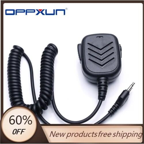 OPPXUN Shoulder Handheld Speaker Mic PTT for Midland Portable Radio Alan 39 GXT550 GXT5000 75-785 75-786 75-810 Walkie Talkie