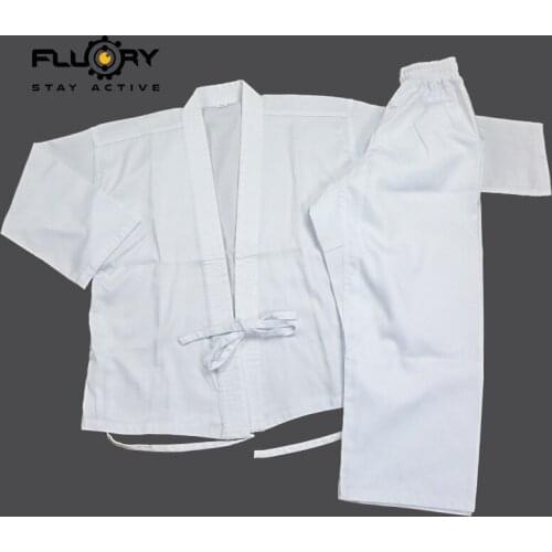 Professional karate uniform adult male and female children cotton karate suits white Tae kwon do uniforms