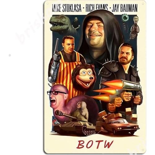 Rlm Red Letter Media Botw Metal Signs Party Design Club Party Plaques Tin sign Posters