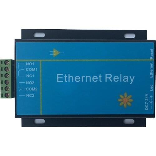 2 way Ethernet network relay module IP controller intelligent household industrial level open normally and closed control