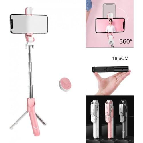 XT13 Mobile Phone Telescopic Selfie Stick with Fill Light Phone Holder Tripod Handheld Gimbal Fit for Live / Vlog