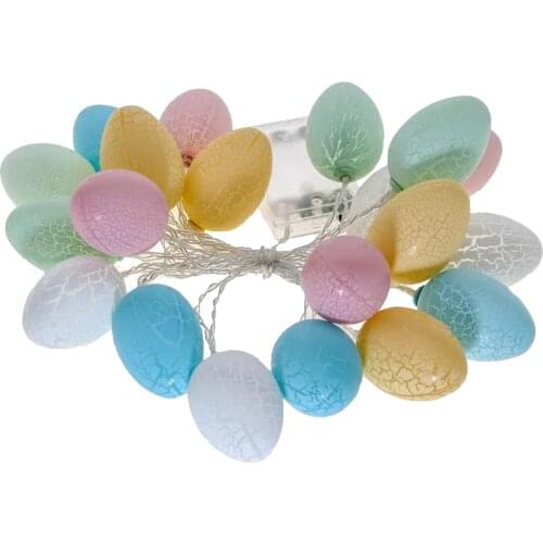 Easter Eggs Lights 20 Bulbs Battery Powered LED String Lights for Home Room Easter Tree Party