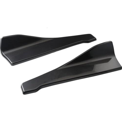 2pcs Universal Car Rear ABS Rear Bumper Protector Diffuser Lip Splitter Apron Side Spoiler Lip Diffuser Splitter Spoiler Scrat
