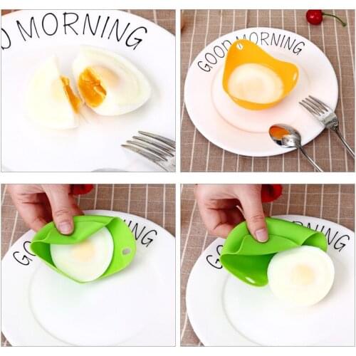 1pc Egg Poachers Silicone Egg Cooker Kitchen Tools Pancake Cookware Bakeware Steam Eggs Plate Tray Healthy Egg Pancake