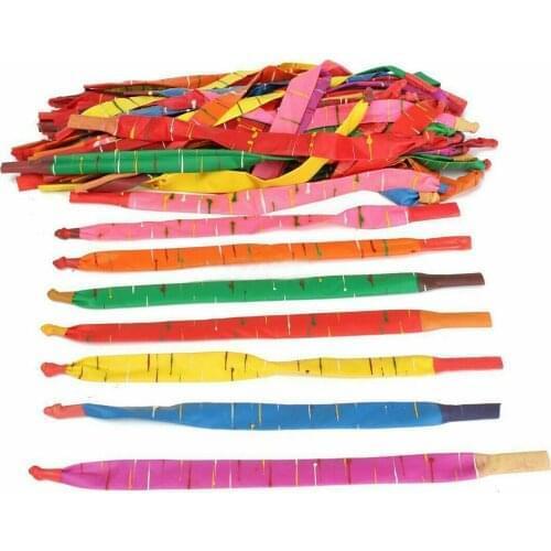 100 x Assorted Colors Long Rocket Balloons Fun Toys ,Party balloons,Wedding Ball,kids ballon,birthday balloons,Decorative