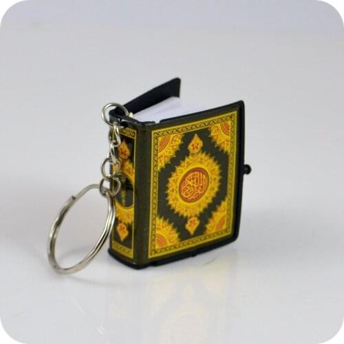 120x Mini Arabic language Koran Quran Islam Muslim ALLAH real paper can read Pendant Key Chains Fashion Religious jewelry