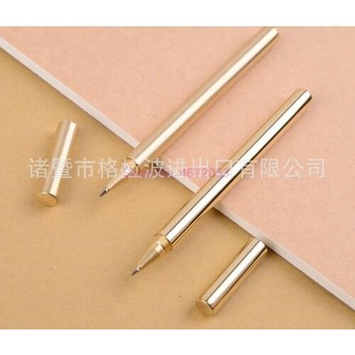 200pcs Retro Brass Pen Pure Brass Metal Pen By Hand The Tactical Pen Copper Gift Pen Stylus Private Outdoor Travel Kit