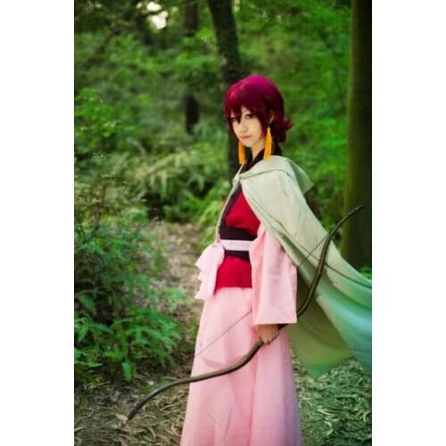 2016 Yona of the Dawn Akatsuki no Yona Cosplay Costume Yona Dress With Cloak